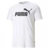 PUMA Herren T-Shirt ESS Logo Puma White