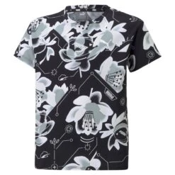 PUMA Kinder T-Shirt Alpha AOP Tee G Puma Black