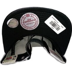 San Antonio Spurs Snapback Woolf Leather Peak Grau/schwarz | NBA | Mitchell & Ness -Sportausrüstung san antonio spurs snapback woolf leather peak grau schwarz nba mitchell ness4