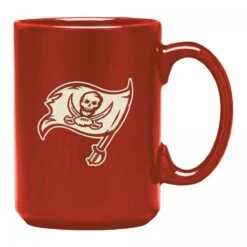 Tampa Bay Buccaneers Laser Etched Sand Curved Tasse Rot