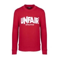 Unfair Athletics Herren Crewneck Unfair Classic Label Red