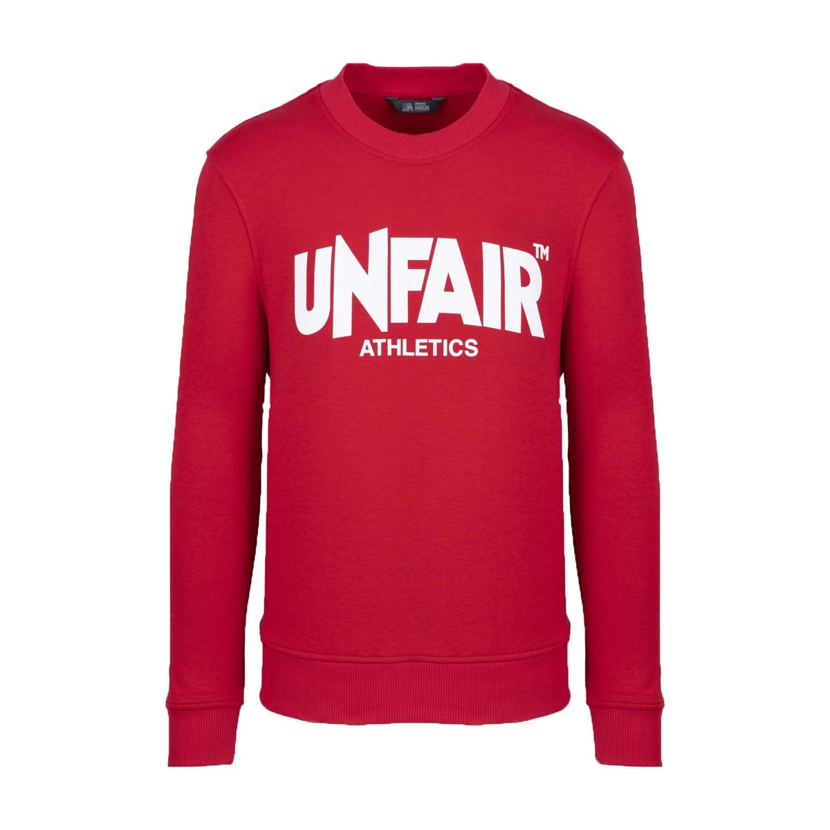 Unfair Athletics Herren Crewneck Unfair Classic Label Red 1 Unfair Athletics Herren Crewneck Unfair Classic Label Red